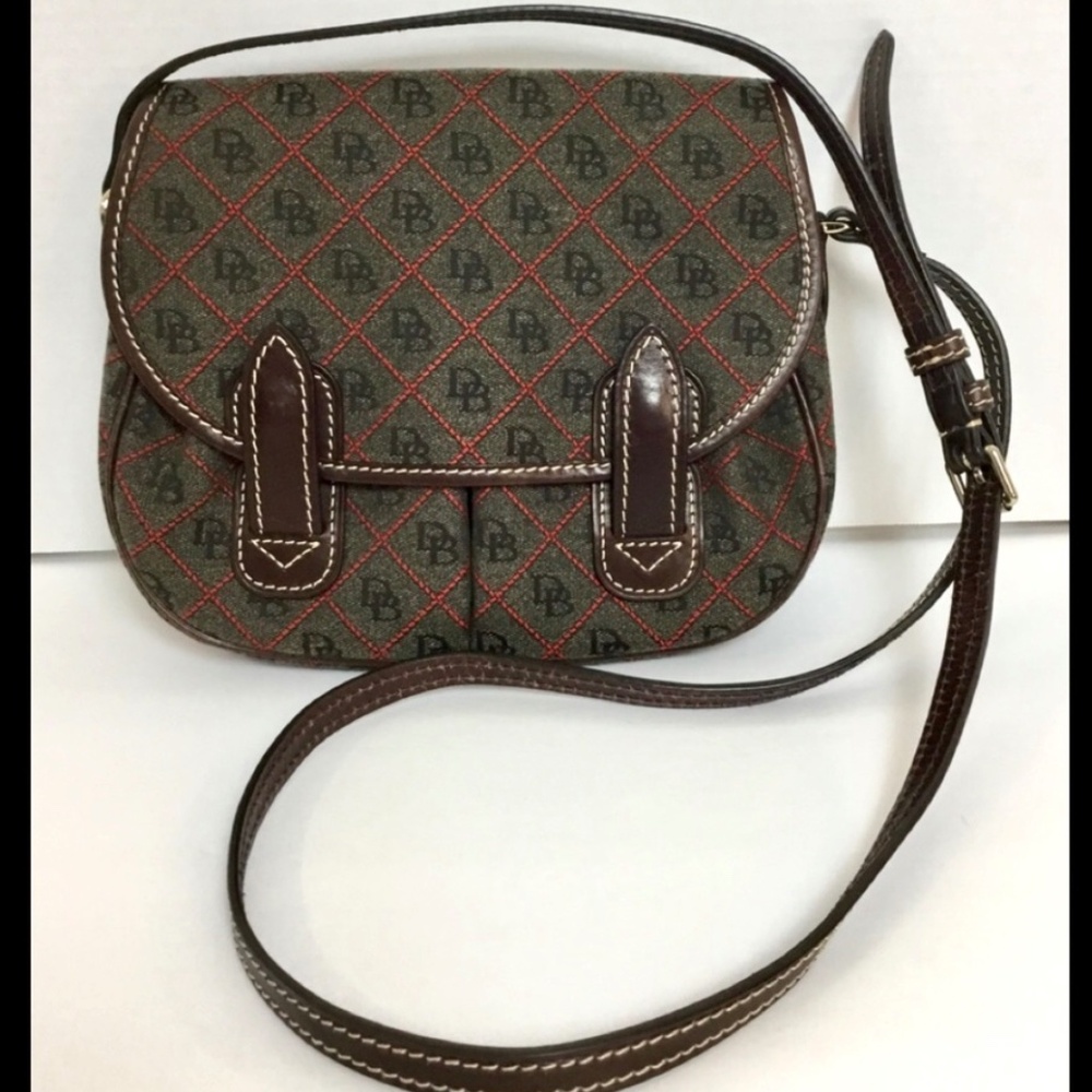 Dooney & Bourke Logo Crossbody Shoulder Bag Purse